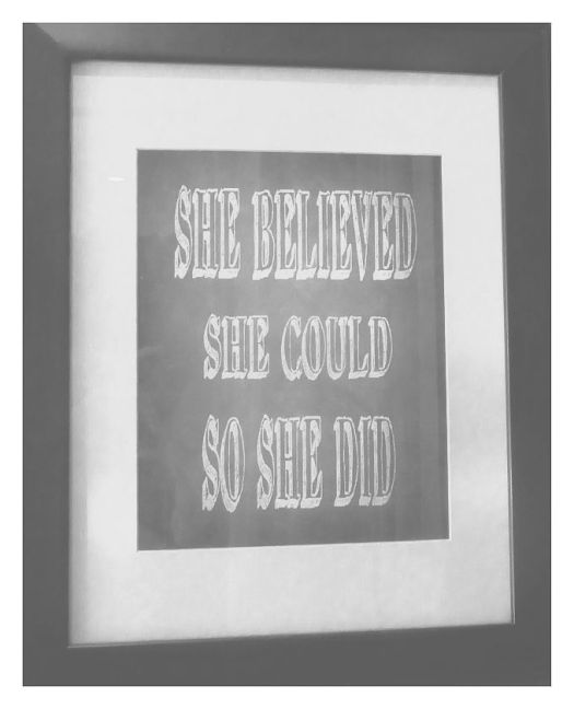 she believed in grey